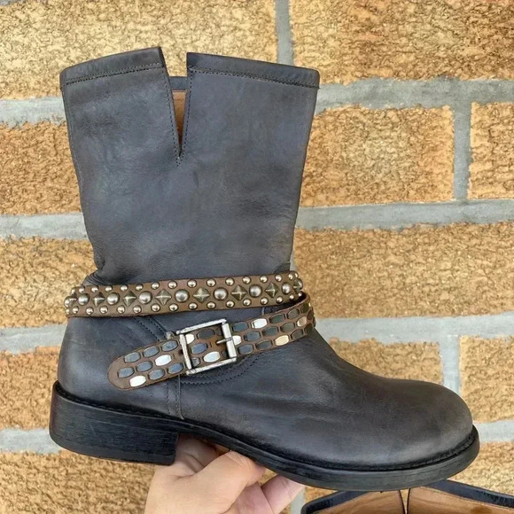 HOLLYWOOD TRADING COMPANY HTC biker boots 39 - Picture 2 of 16
